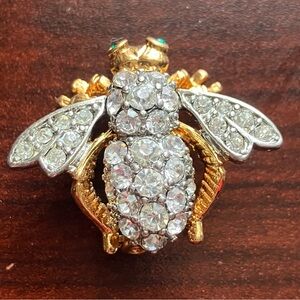 Vintage Bee/Fly Rhinestone Brooch